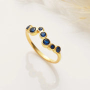 Minimalist birthstone ring